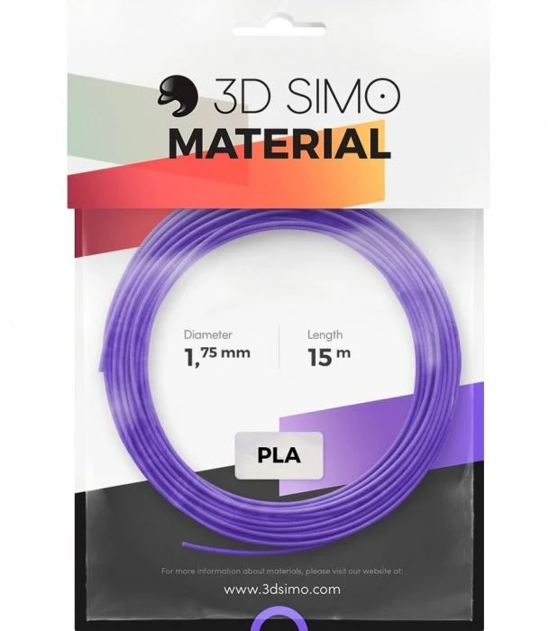 3DSimo PLA plastikas 3D pieštukams - violetinis 15m