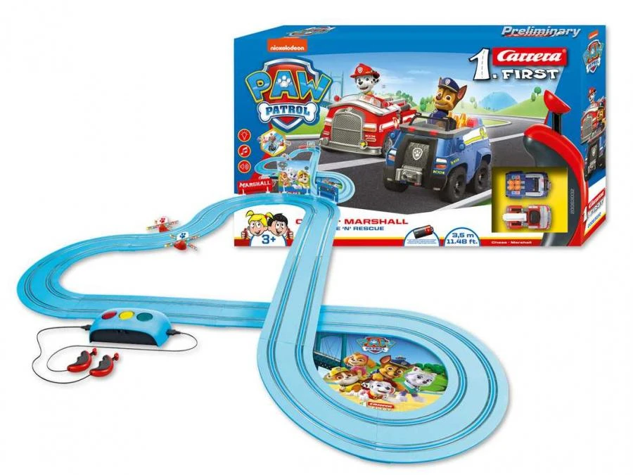 Milly Mally Carrera Pirmieji Paw Patrol lenktynės ir gelbėjimas 3,5 mėn.