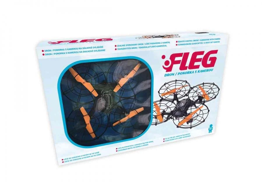 Fleg Dronas/povandeninis laivas su kamera Fleg