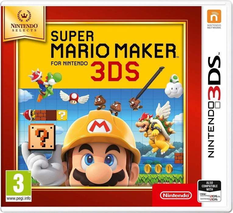 „Super Mario Maker“ (pasirinkta) – „Nintendo 3DS“.