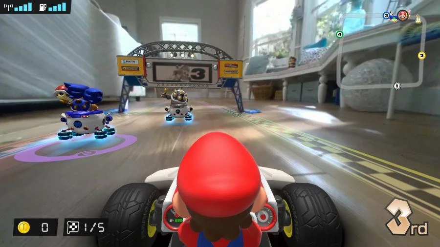 Nintendo Mario Kart Live Home Circuit LUIGI mašinėlės rinkinys