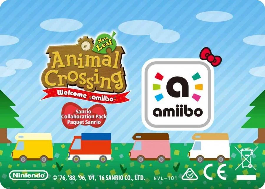Animal Crossing: naujas lapas + Sanrio amiibo kortelių paketas