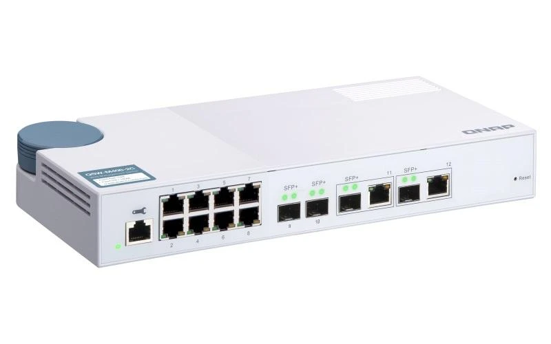 Šakotuvas QNAP QSW-M408-2C tinklo komutatorius Valdomas L2 10G Ethernet (100/1000/10000) Balta