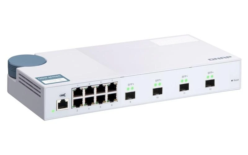Šakotuvas Qnap Systems QNAP QSW-M408S 8 prievadas 1 Gbps 4 prievadas 10 GbE SFP+ žiniatinklio valdomas jungiklis