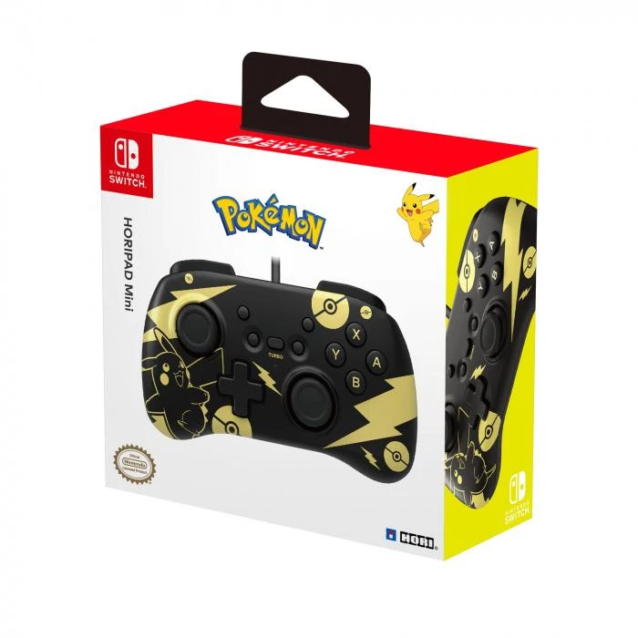 HORI Nintendo Switch Mini Valdiklis (Pickachu Juodas and Gold)