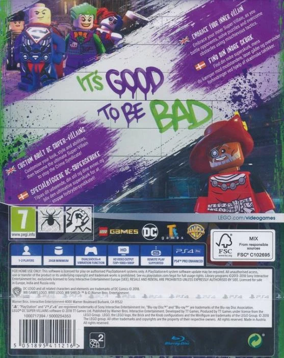 Sony LEGO DC Super piktadariai