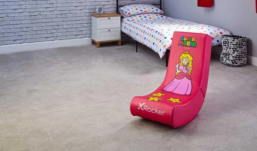 xRocker Žaidimų kėdė X Rocker Nintendo Video Rocker Super Mario ALL-STAR Collection Princess Peach Gaming Chair