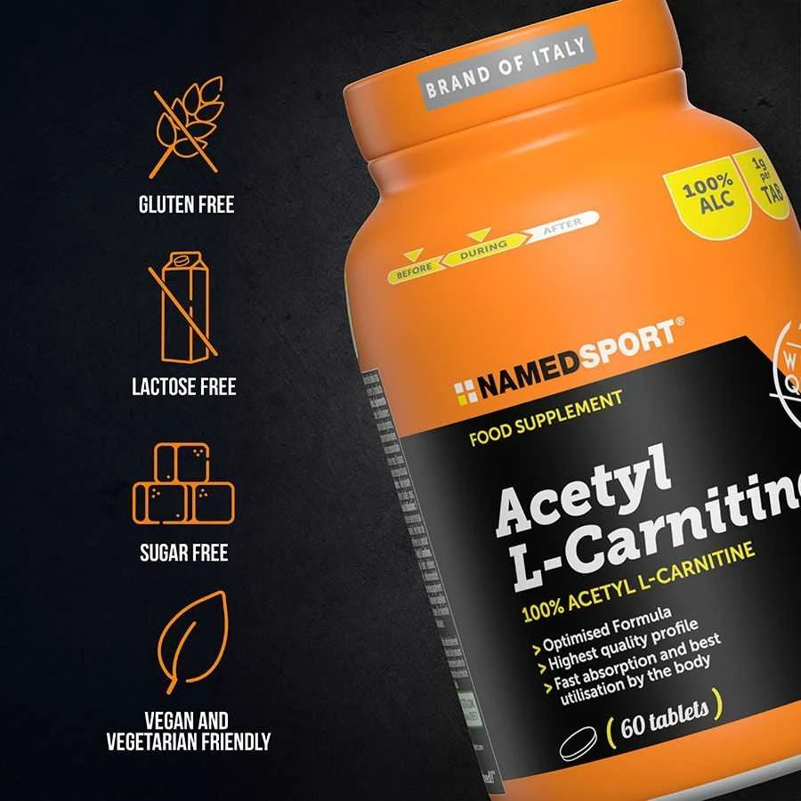 NAMEDSPORT ACETYL L-CARNITINE - 60 kapsulės