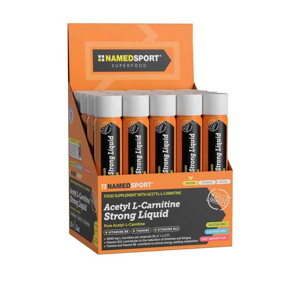 NAMEDSPORT ACETYL L-CARNITINE 4000mg stiprus koncentratas ampolė 25ml