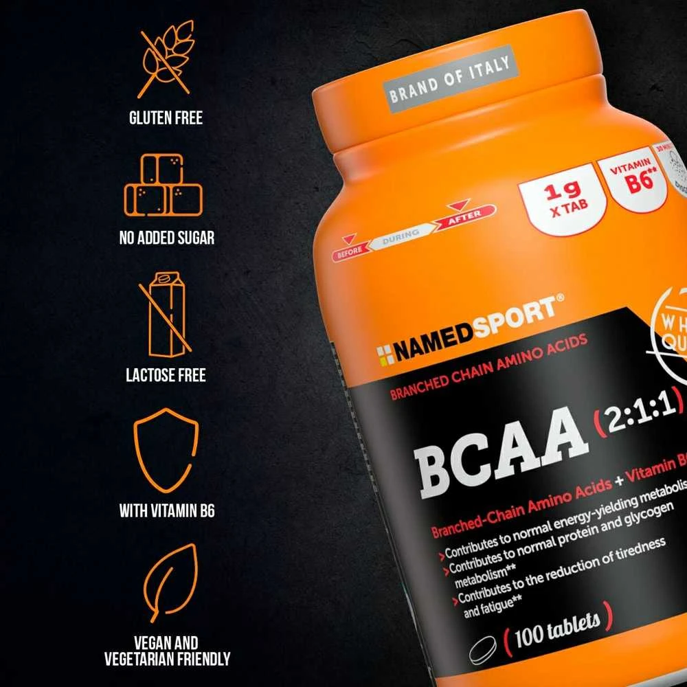 NAMEDSPORT BCAA 2:1:1 vitam B6 - 100 kapsulių