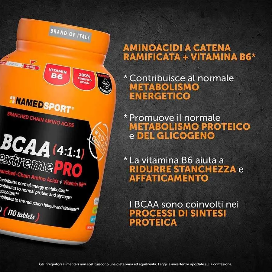 NAMEDSPORT BCAA 4:1:1 extremePRO - 110 kapsulių