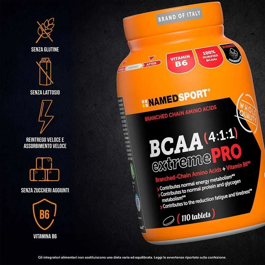 NAMEDSPORT BCAA 4:1:1 extremePRO - 110 kapsulių