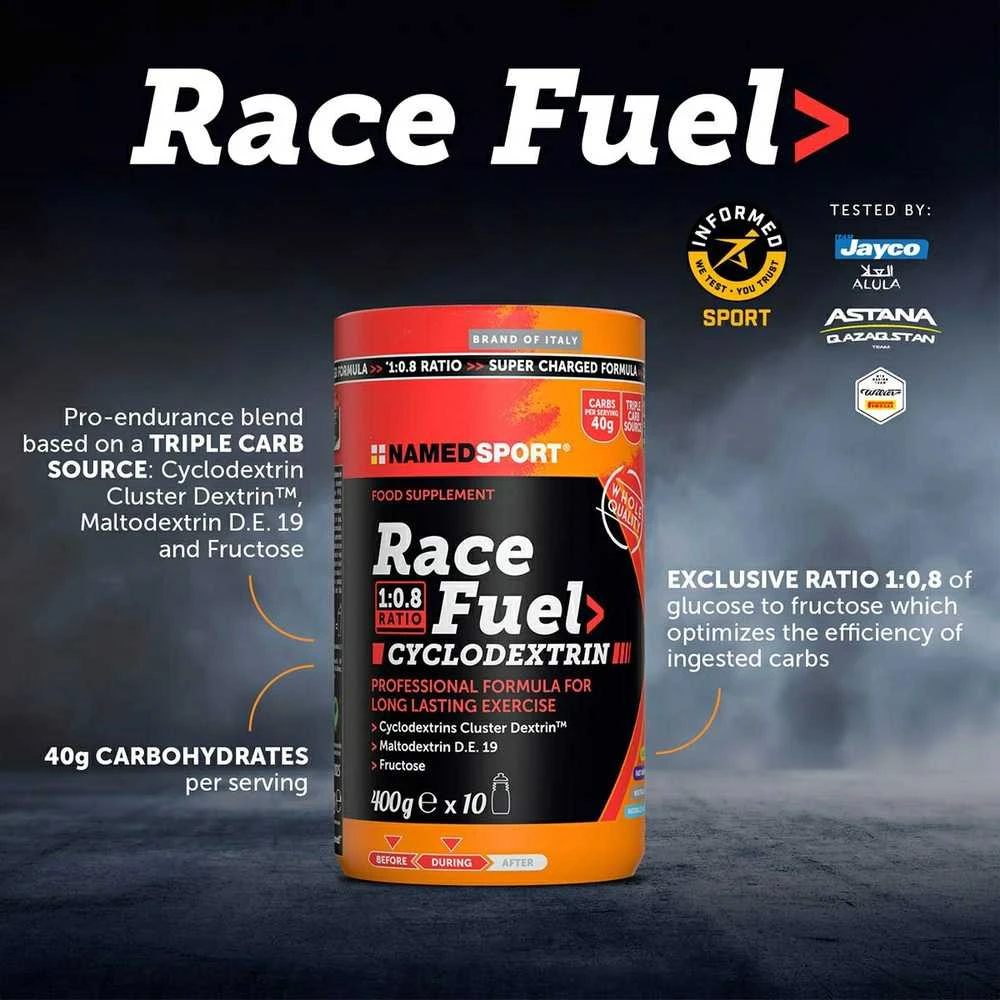 NAMEDSPORT RACE FUEL ištvermės mišinys – 400g