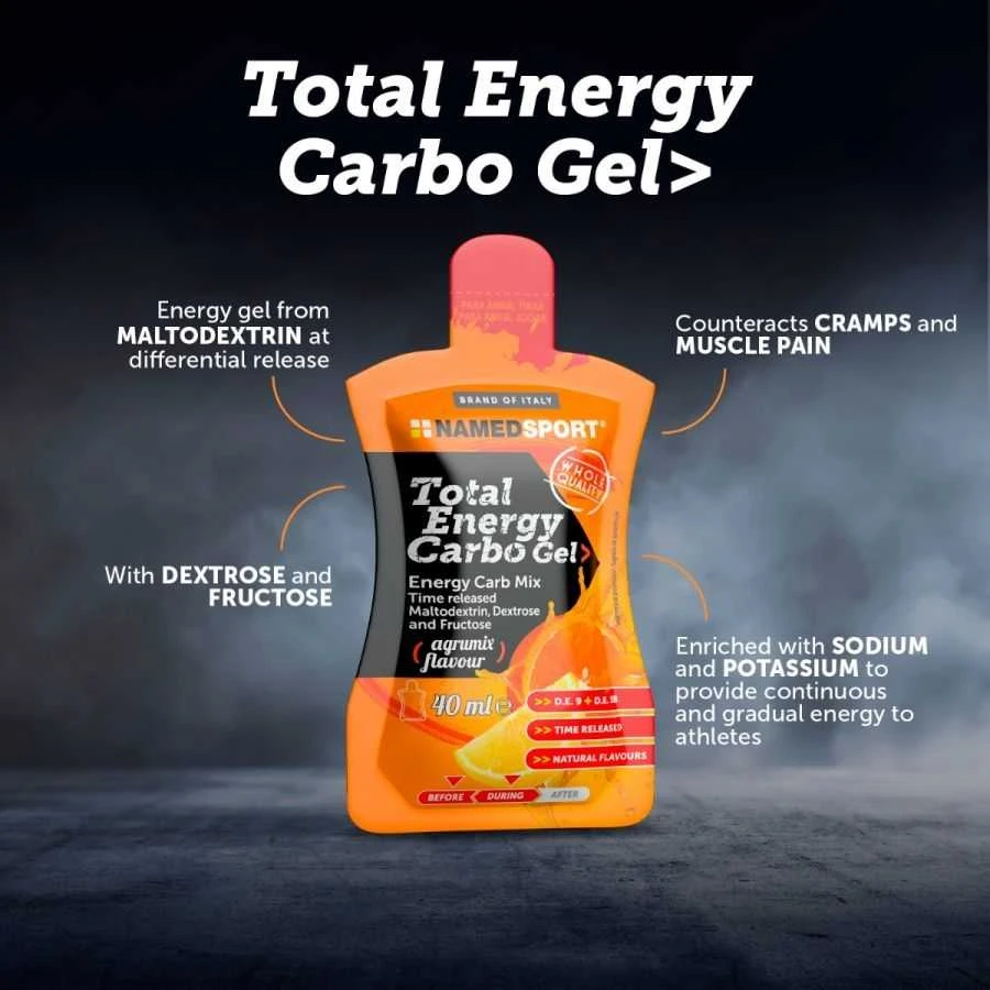 NAMEDSPORT TOTAL ENERGY CARBO GELIS Agrumix 40ml