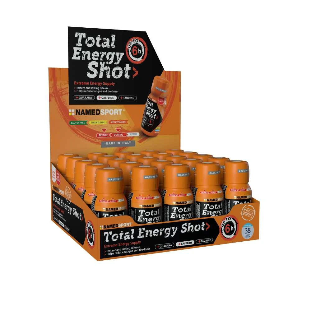 NAMEDSPORT TOTAL ENERGY SHOT Oranžinis koncentratas 60ml