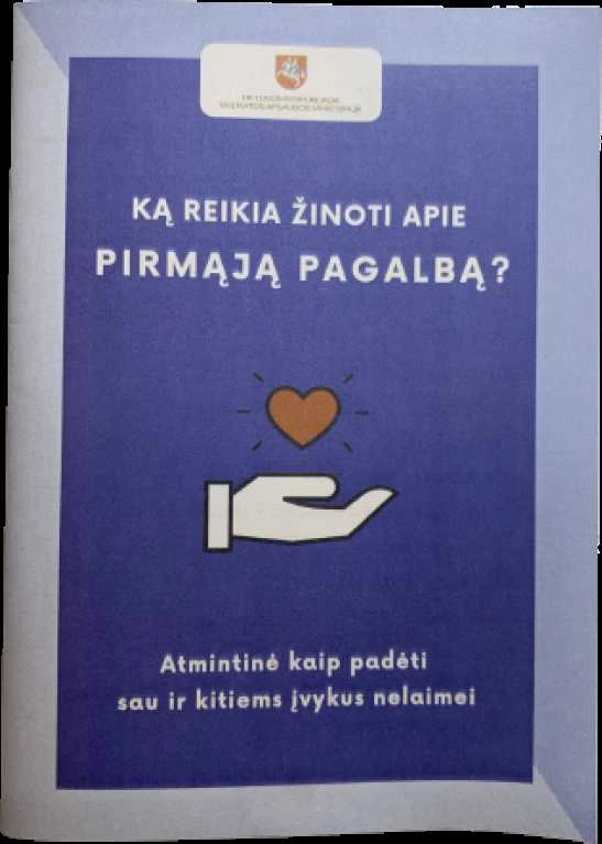 PIRMOSIOS PAGALBOS RINKINYS papildymo komplektas vaistinėlei