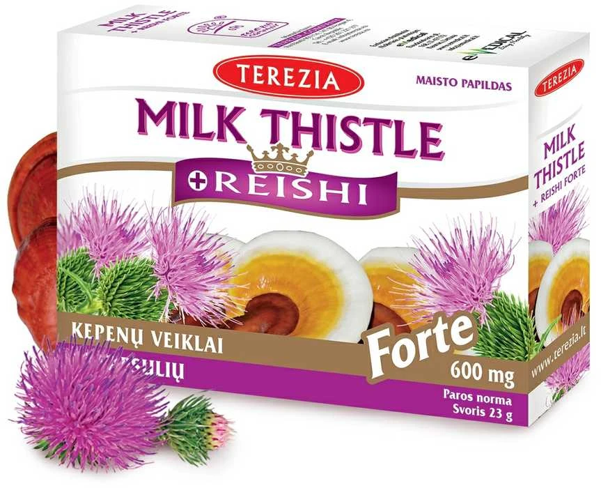 TEREZIA MARGAINIS + REISHI 60 KAPSULIŲ