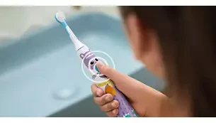 Elektrinis dantų šepetėlis vaikams Philips Sonicare HX3601/01 Pet Edition, su lipdukais, Baltas aprašymas - Prekės nuotrauka