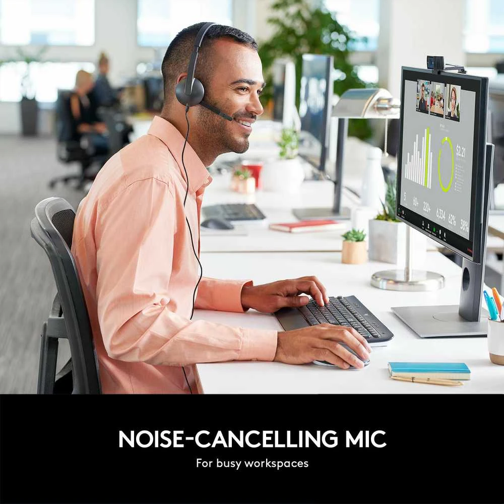 LOGITECH USB Ausinės H340 Ausinės on-ear su laidu