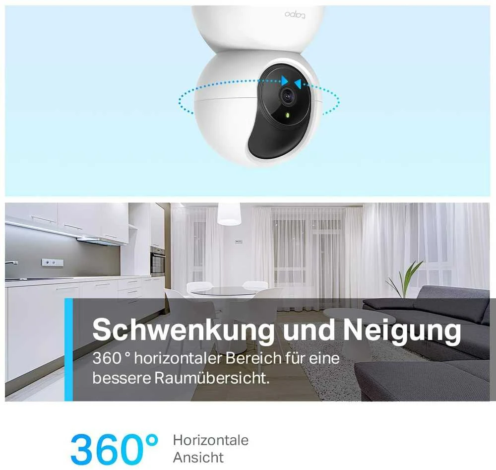 TP-LINK | Pan / Tilt Home Security Wi-Fi kamera | Tapo C210 | 3 MP | 4mm/F/2.4 | Privatumo režimas, garso ir šviesos signalizacija, judesio aptikimas ir pranešimai, naktinis matymas | H.264 | Micro SD, maks. 256 GB
