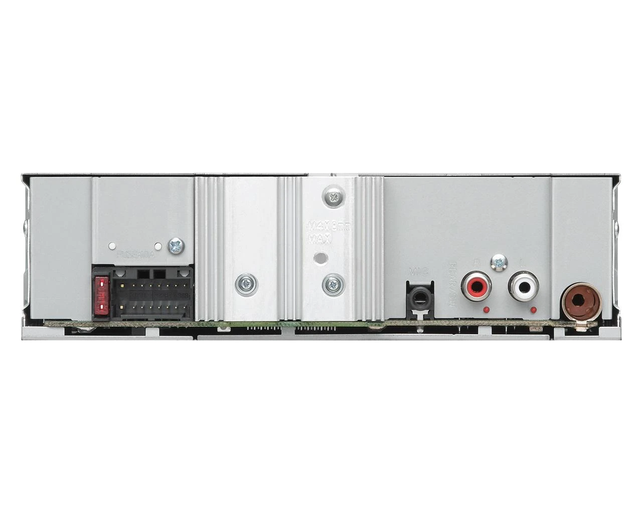 JVC KD-X282BT automobilinės magnetolos galinės jungtys