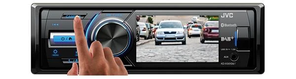 Automagnetola Nešiojamas stereo automobilis JVC KDX-560BT (Bluetooth, USB + AUX)