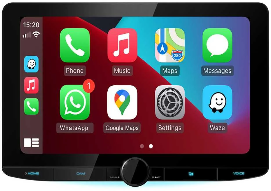 JVC DMX9724XDS 10.1 colio ekranas su CarPlay sąsaja