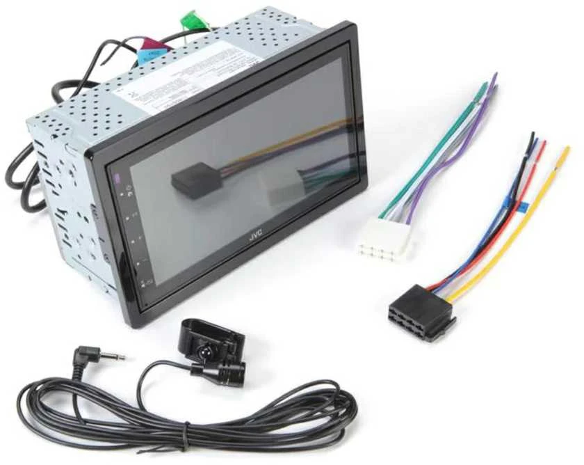 JVC KW-M180BT automagnetola su pajungimo laidais