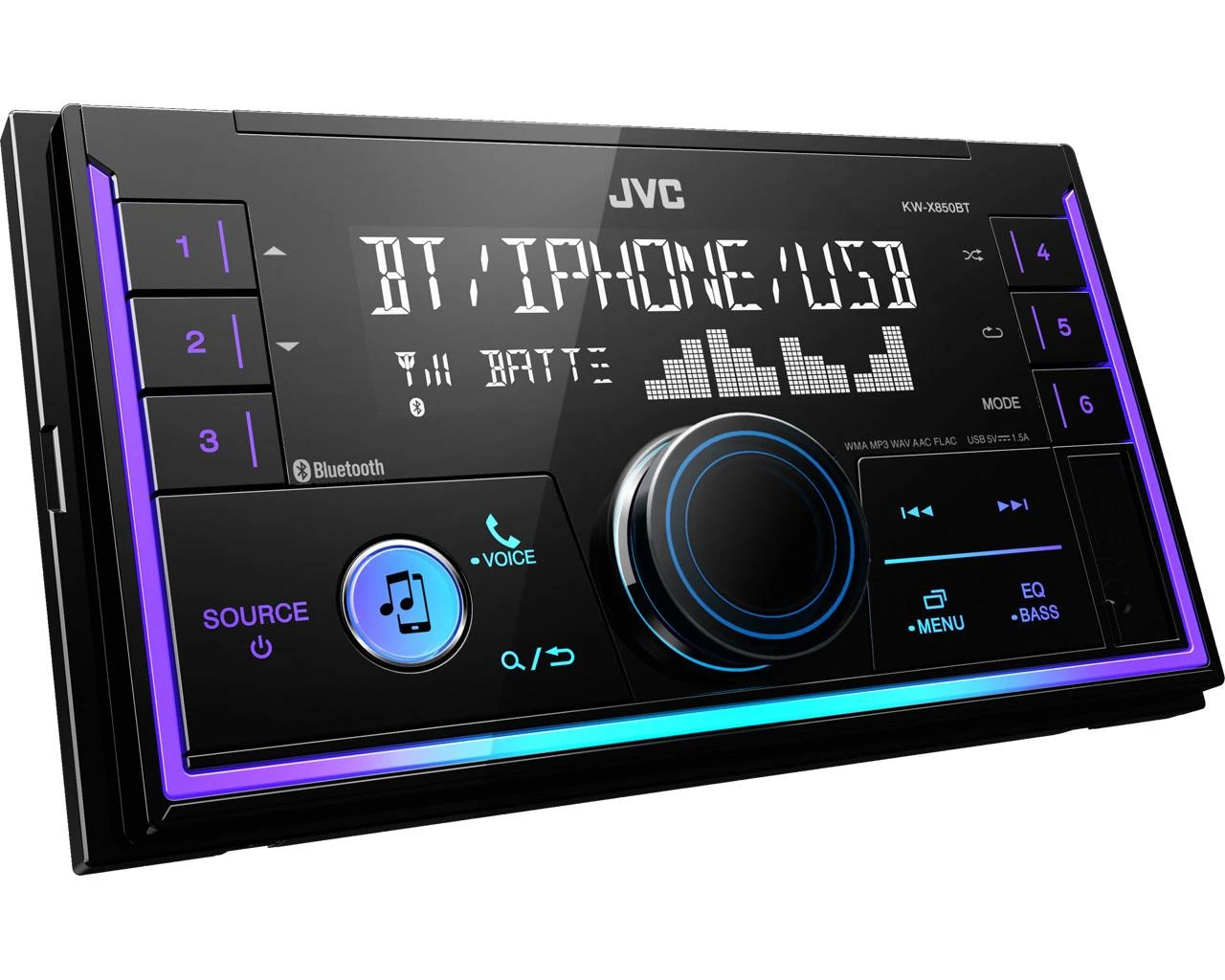 JVC KW-X850BT magnetola su spalvotu apšvietimu