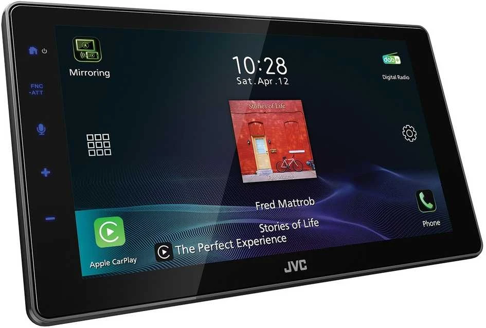 JVC 9 colių automobilinis AV grotuvas su jutikliniu ekranu