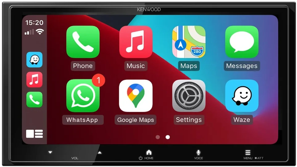 Automagnetola Kenwood, DMX-7525DABS 2-DIN WIFI multimedija, Bluetooth, USB