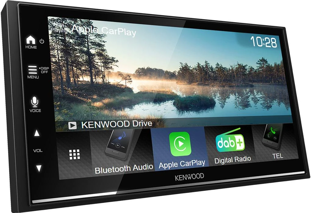 Kenwood DMX-7722DABS su aktyviu CarPlay meniu