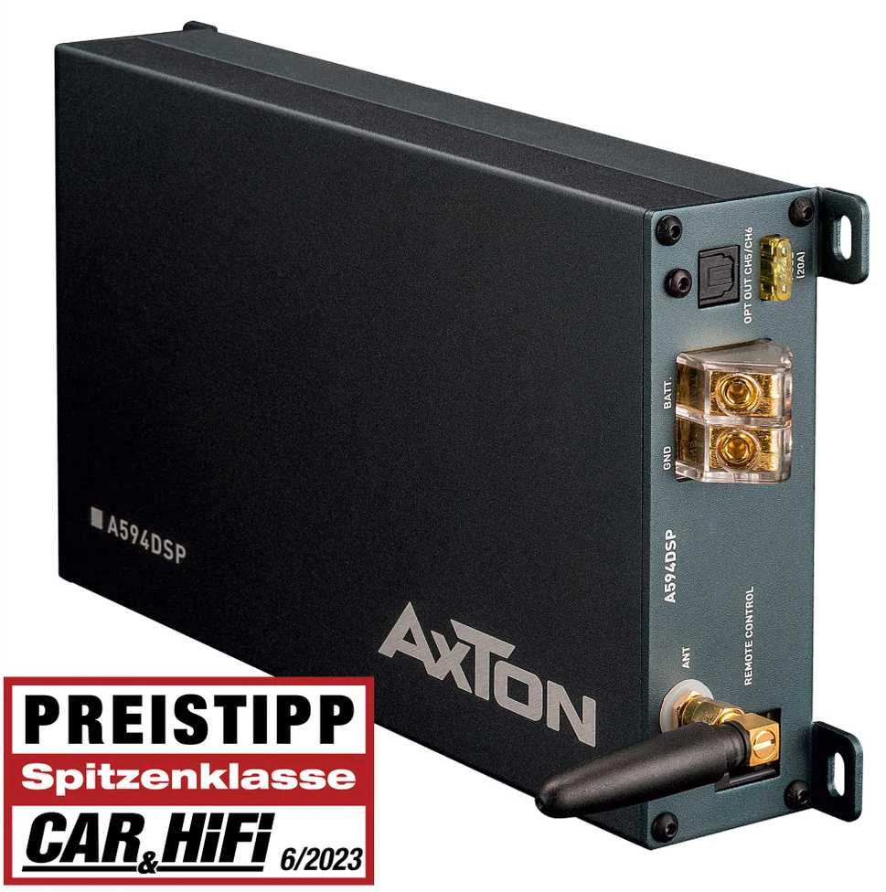 AXTON, A594DSP 4-kanalų automobilinis garso stiprintuvas, 4x76W