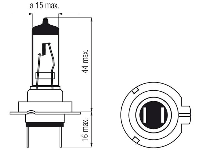 Bosma lemputė H7, 12V, 55W, HDLL long life