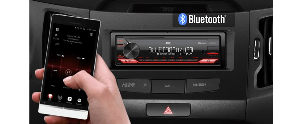 Automagnetola JVC, KD-X282BT USB MP3 magnetola su AUX įėjimu, Bluetooth aprašymas - Prekės nuotrauka
