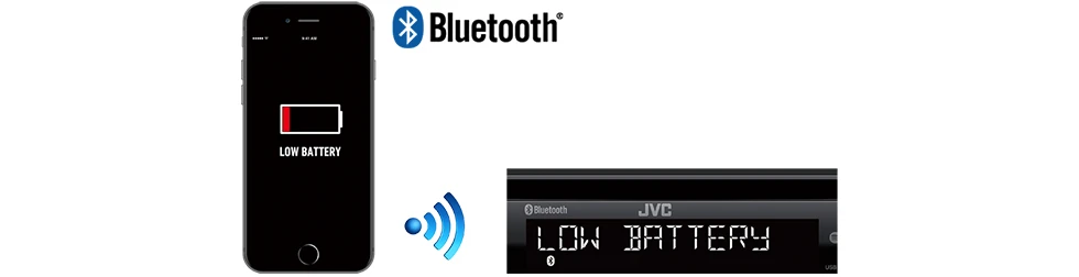 Automagnetola JVC, KD-X282BT USB MP3 magnetola su AUX įėjimu, Bluetooth aprašymas - Prekės nuotrauka