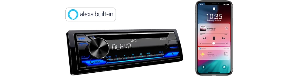 Automagnetola JVC, KD-X482DBT USB MP3 magnetola su AUX įėjimu, Bluetoot aprašymas - Prekės nuotrauka