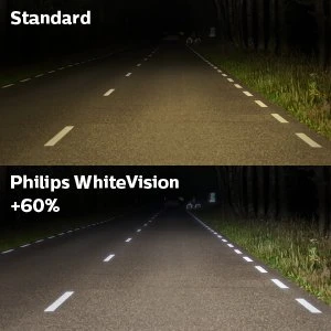 Philips lemputės Baltas Vision Ultra, +60% H4, 60/55W, DUO 12342WV aprašymas - Prekės nuotrauka
