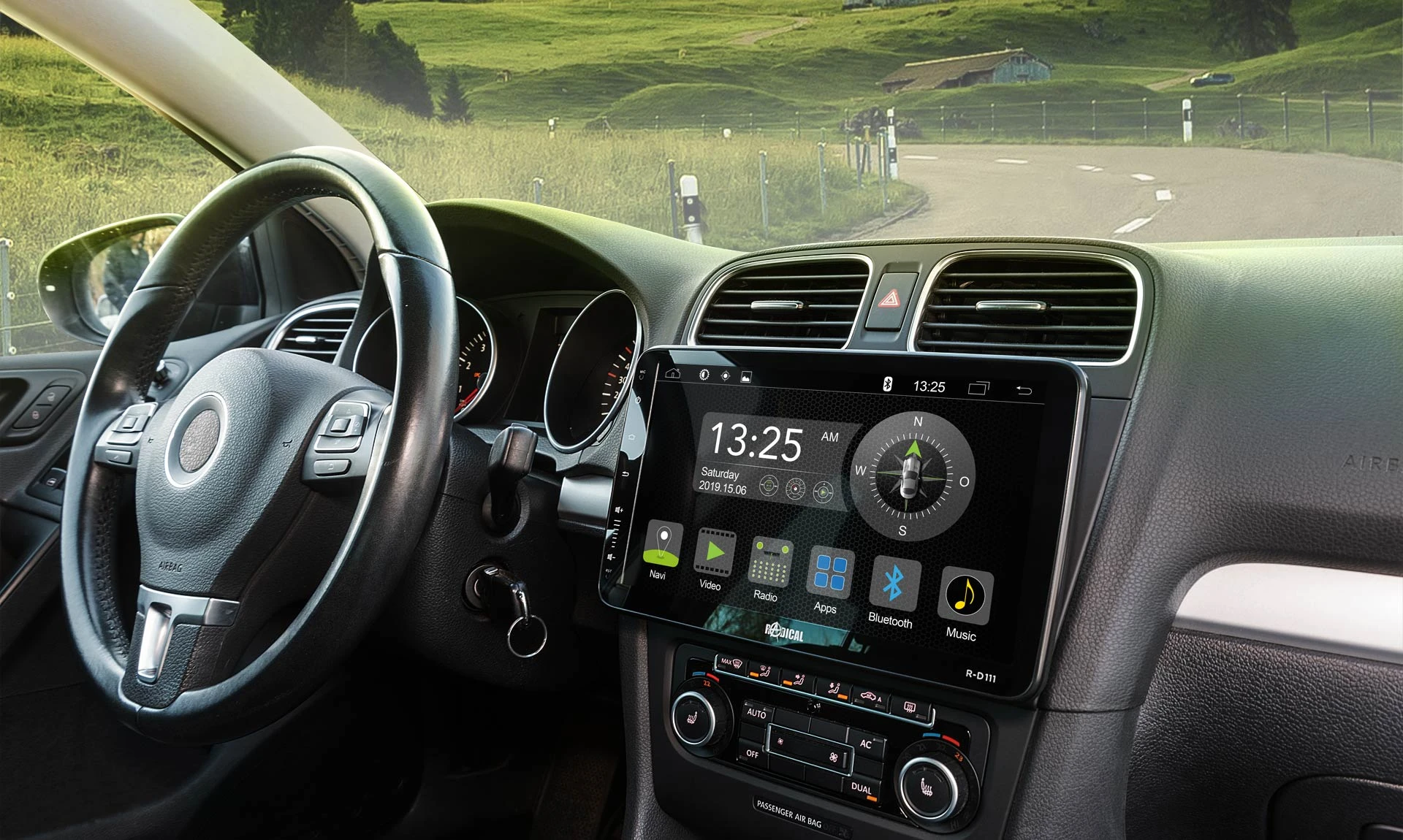 Automagnetola Radicala RADICAL, R-D111 multimedijos sistema su GPS navigacija aprašymas - Prekės nuotrauka