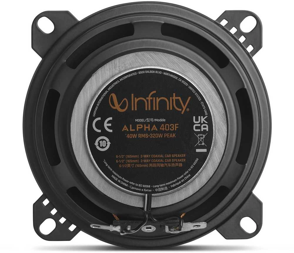 Infinity Alpha 403F garsiakalbio nugarėlė