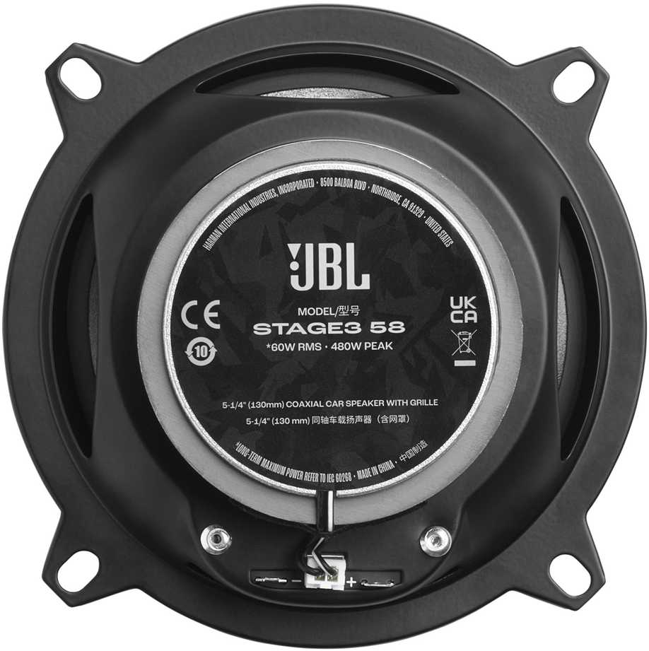 JBL, STAGE3 58, GEN2 13 cm 2-juostų koaksialiniai garsiakalbiai