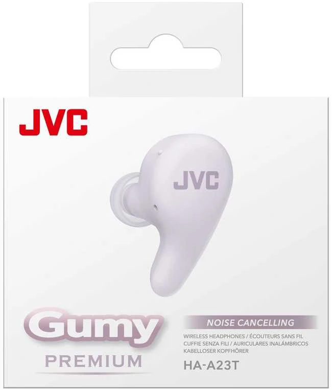 JVC HA-A23T violetinė belaidė ausinė pakuotėje