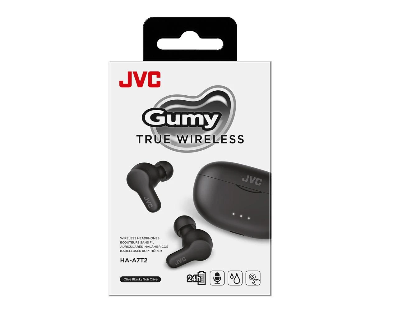 JVC, HA-A7T2-BE, juodos sp. dinaminės ausinės