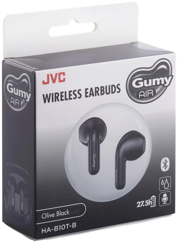 JVC, HA-B10TB, juodos sp. dinaminės ausinės
