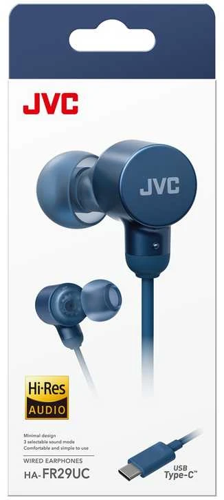 JVC, HA-FR29UC-AU, mėlynos sp. dinaminės ausinės
