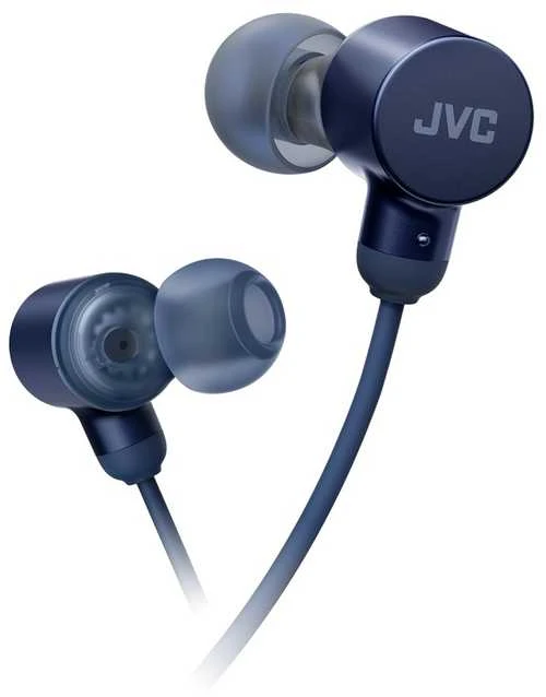 JVC mėlynos ausinės su silikoniniais antgaliais
