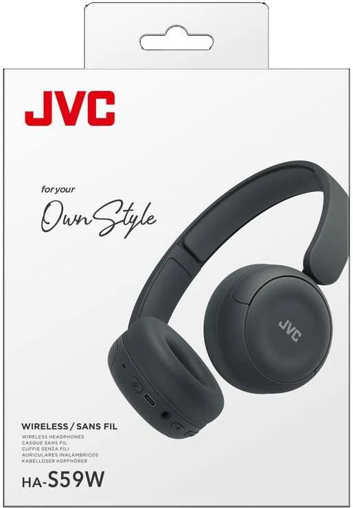 JVC HA-S59W-BU ausinės pakuotėje