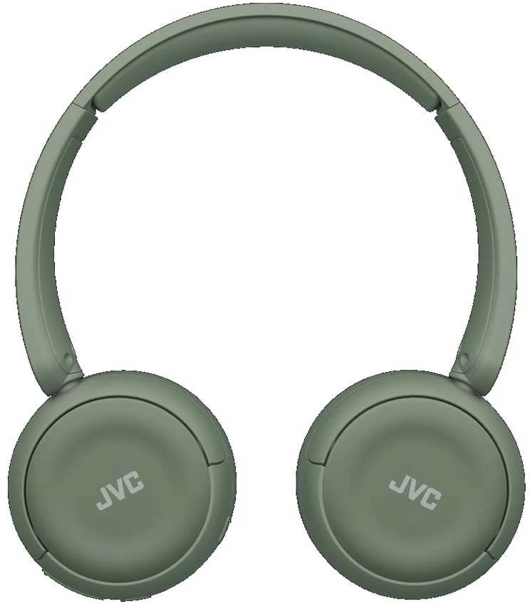 JVC, HA-S59W-GU, chaki žalios sp. dinaminės ausinės, mikrofonas