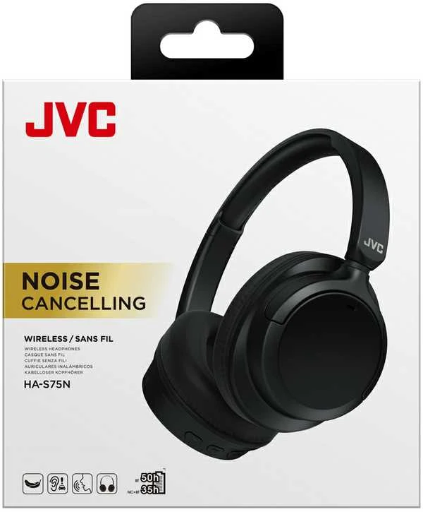JVC HA-S75N-BU ausinės pakuotėje