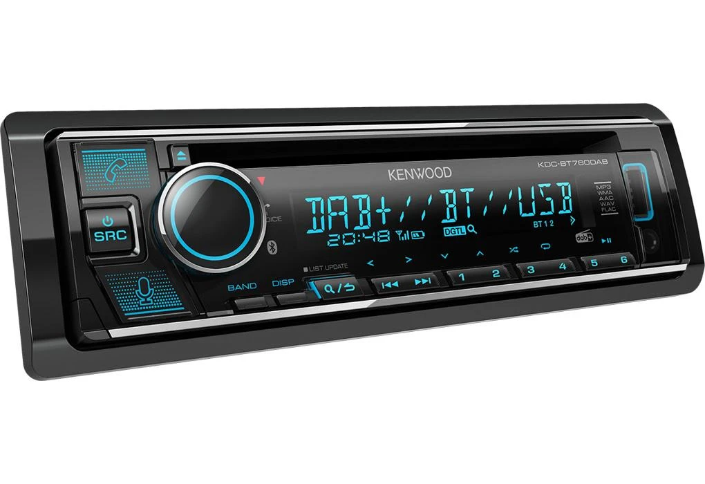 Kenwood, KDC-BT760DAB CD/USB MP3/WMA automagnetola su AUX įėjimu